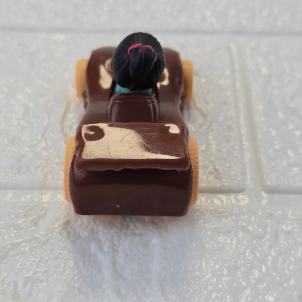 Disney Vanellope von Schweetz Race Car Toy Kids Brown Sugar Rush 2018 McDonald - Picture 5 of 7